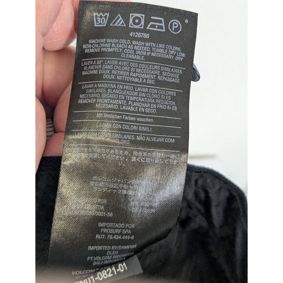 Volcom True to This Black Board Skater Shorts Zip Button Fly Mens Size 30 - Picture 8 of 9